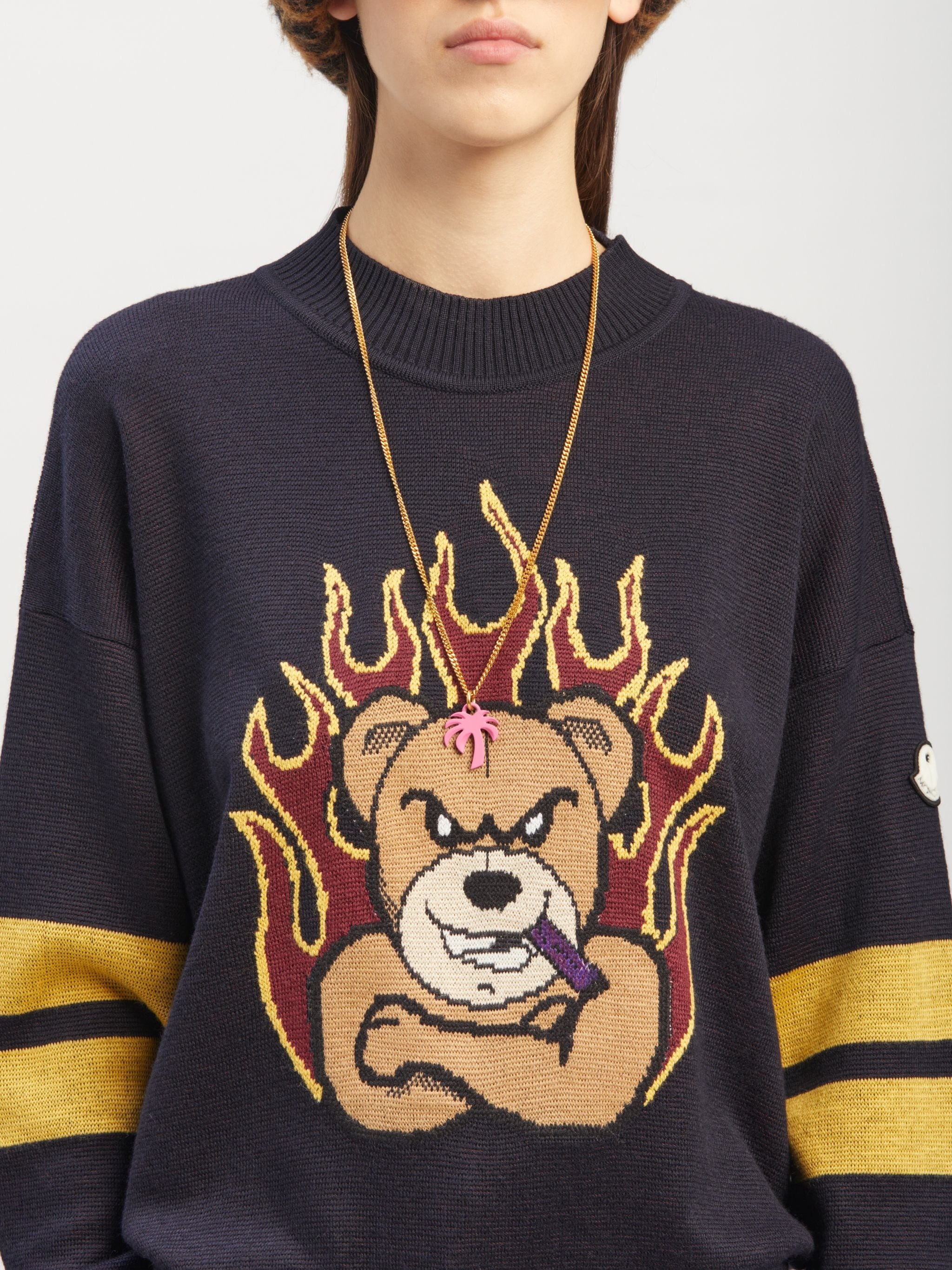 8 MONCLER PALM ANGELS TRICOT CREWNECK - 6