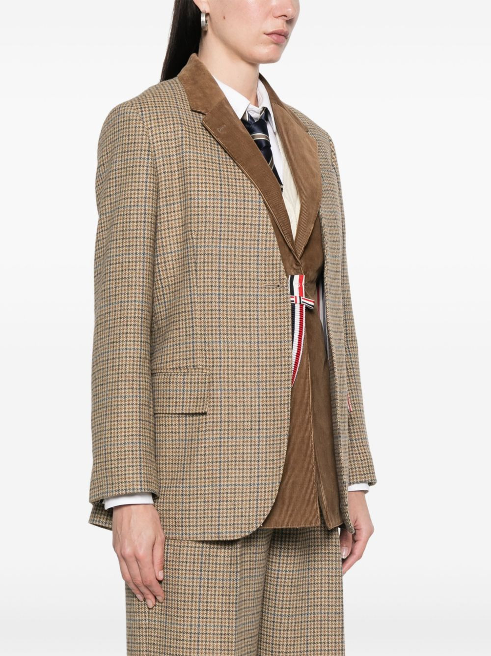 Ginclub check waistcoat and blazer set - 3