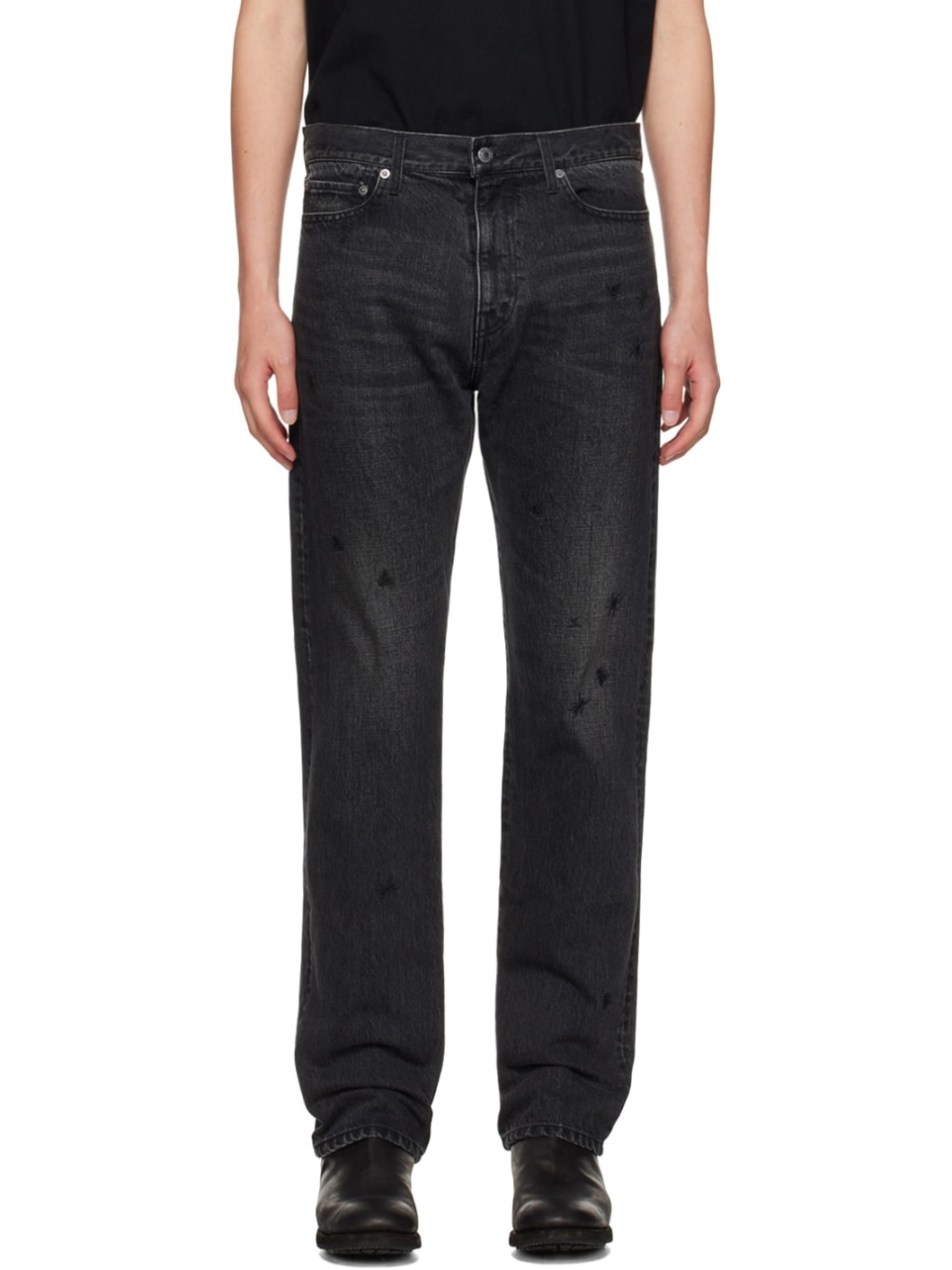 Black Five-Pocket Jeans - 1