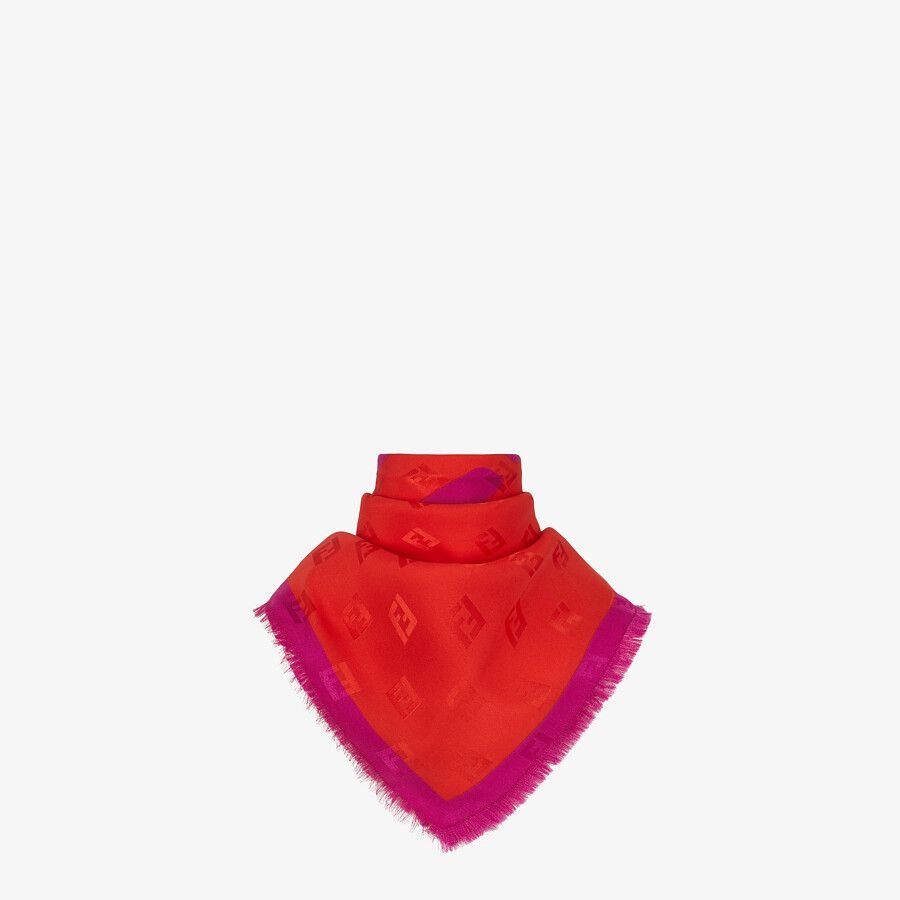 Red silk foulard - 2