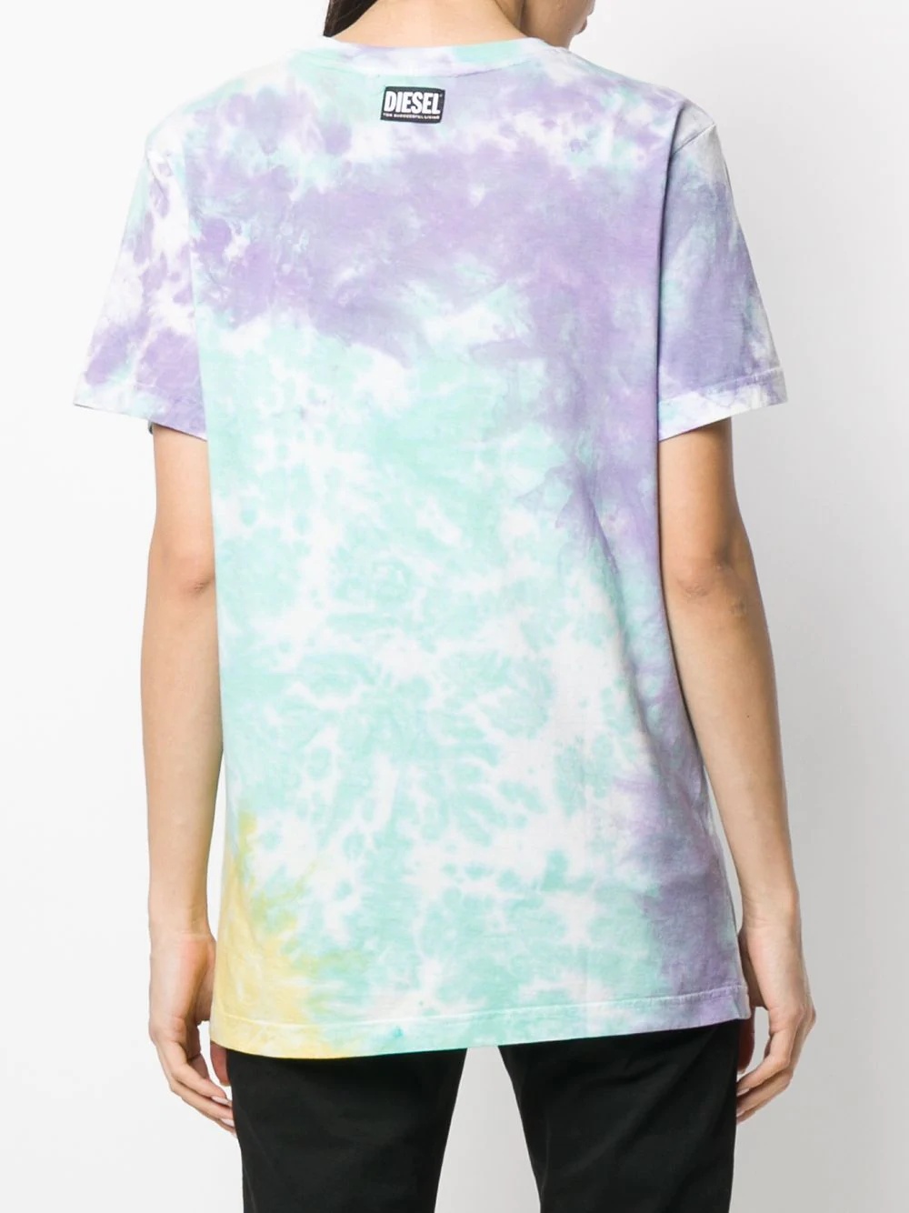 tie-dye cat print T-shirt - 4