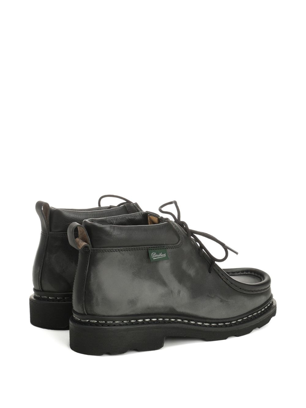 leather lace-up ankle boots - 3
