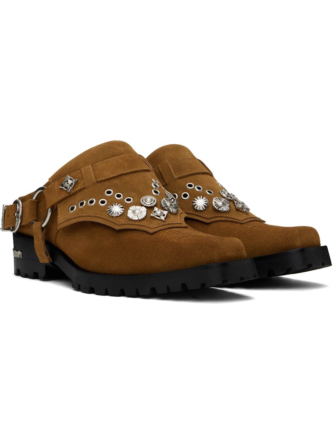 Tan Suede Slip-on Loafers - 4