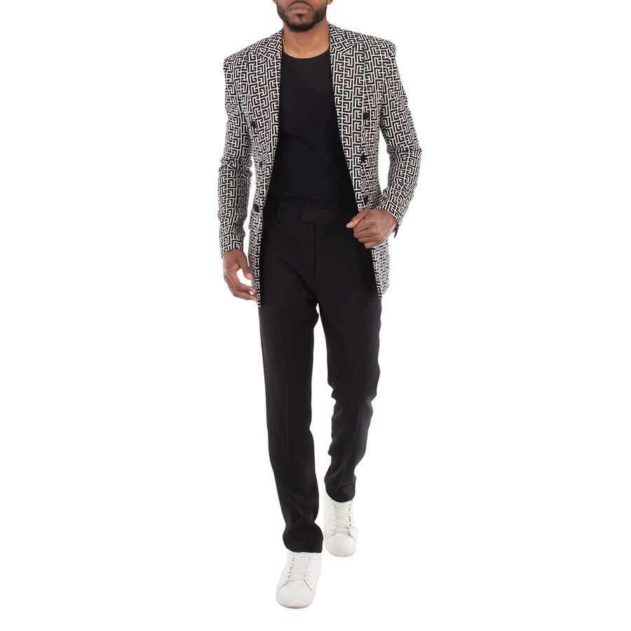 Ami Paris Men's Black Cigarette Tapered Trousers - 3