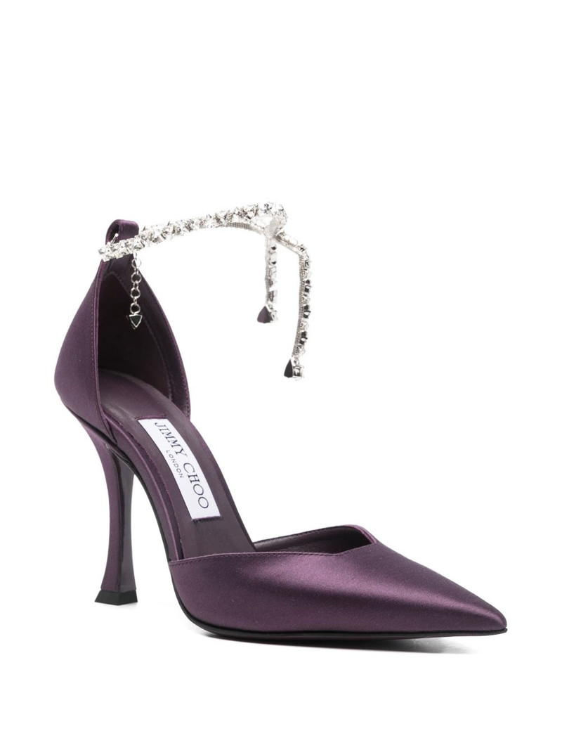 JIMMY CHOO crystal-embellished pumps outlook