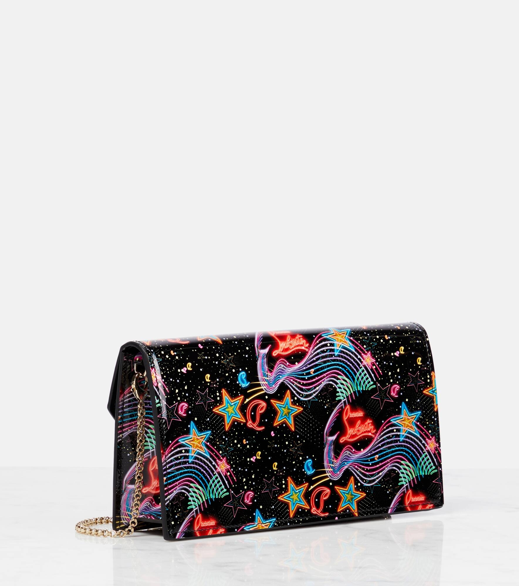 Loubi54 patent leather clutch - 4