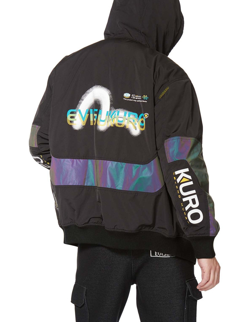 Frosty Seagull Print Padded Jacket 3