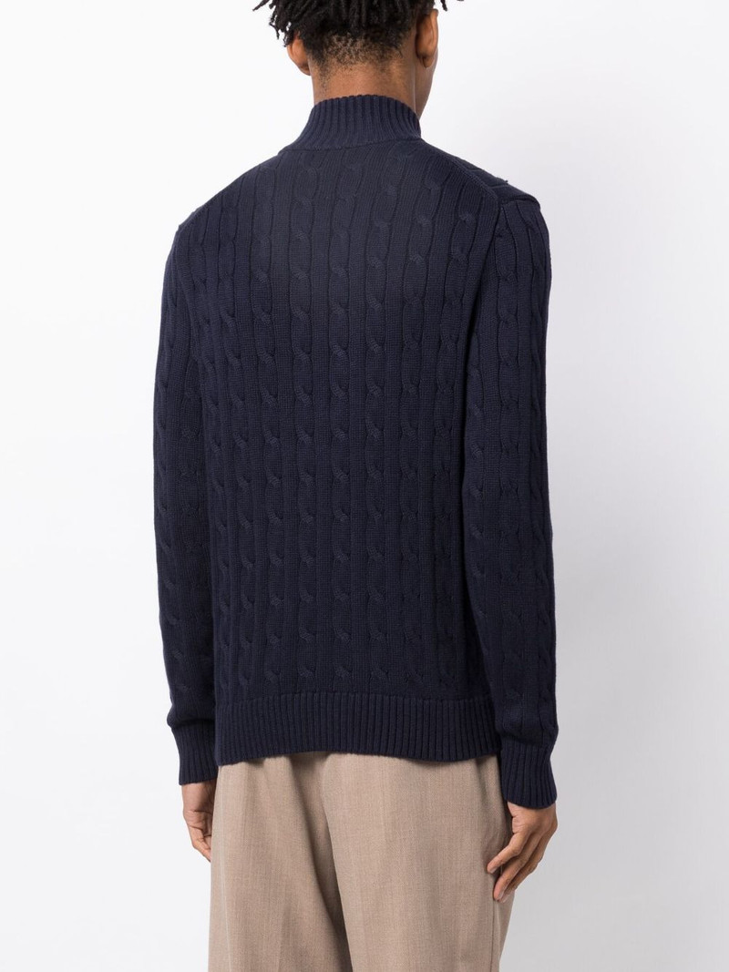 cable-knit cotton cardigan 4