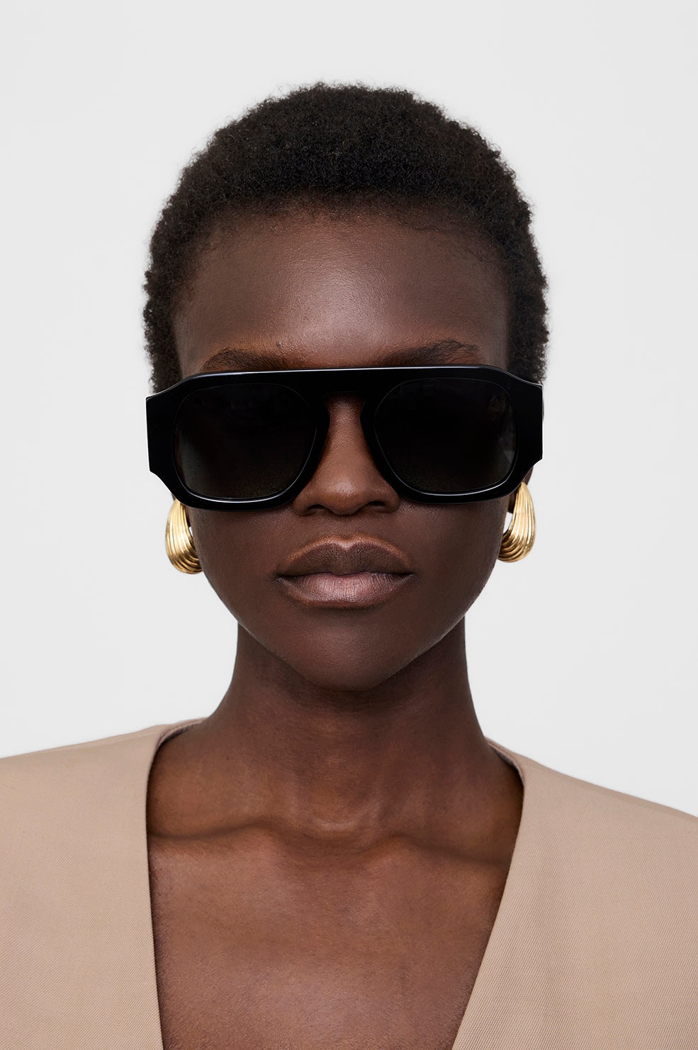 Preston Sunglasses - Black With Green - 2