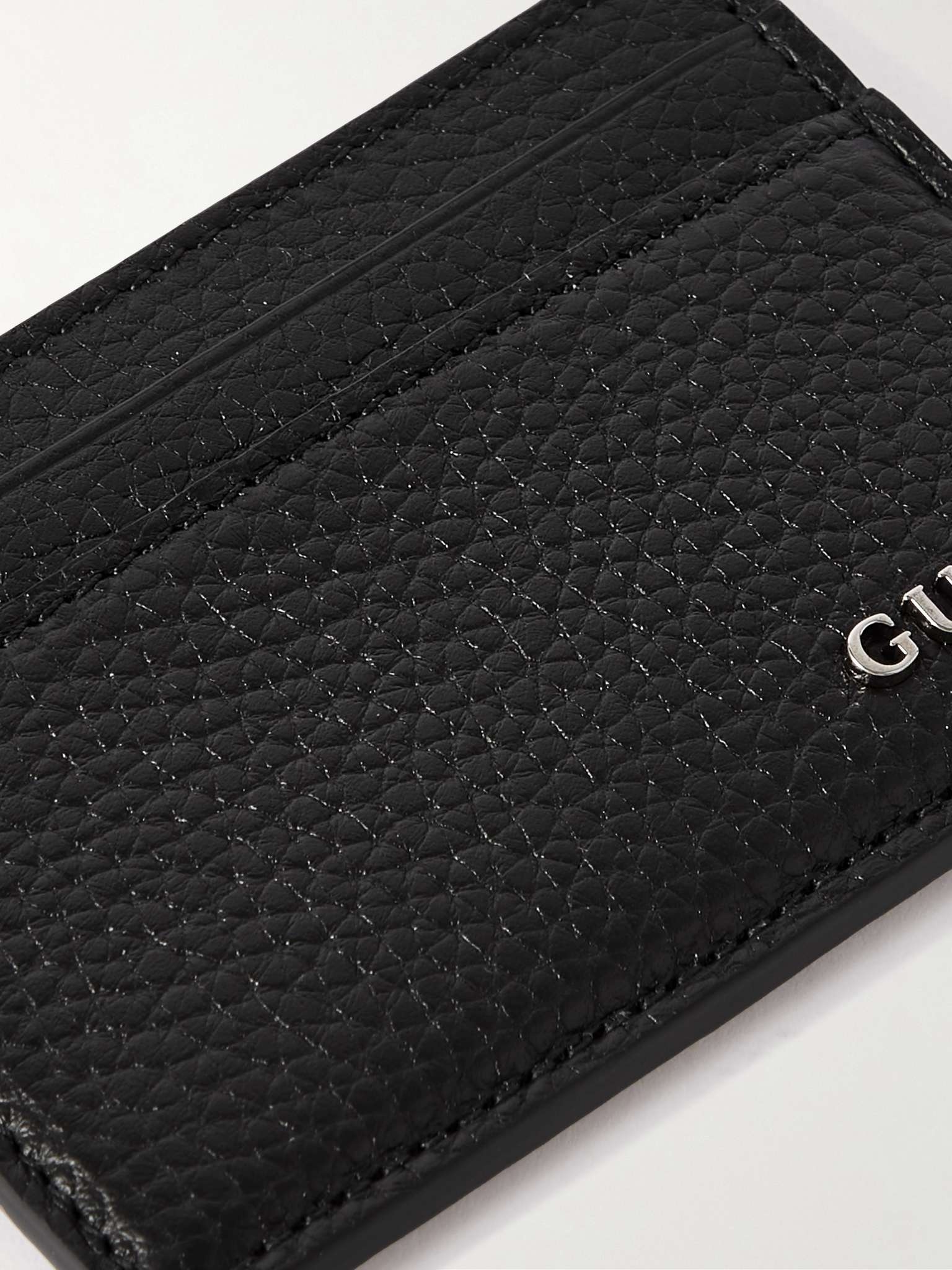 Logo-Embellished Full-Grain Leather Cardholder - 4