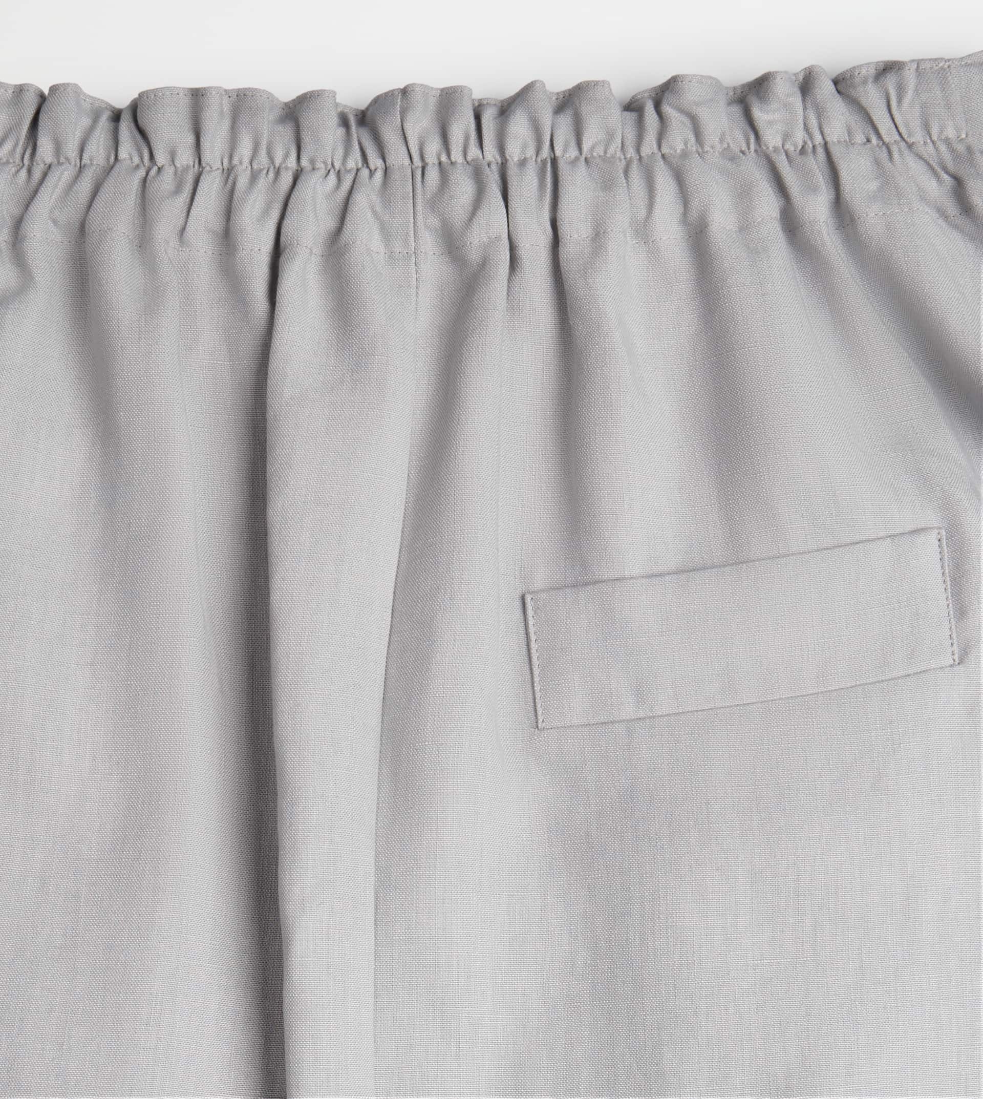 SKIRT IN LINEN - GREY - 9