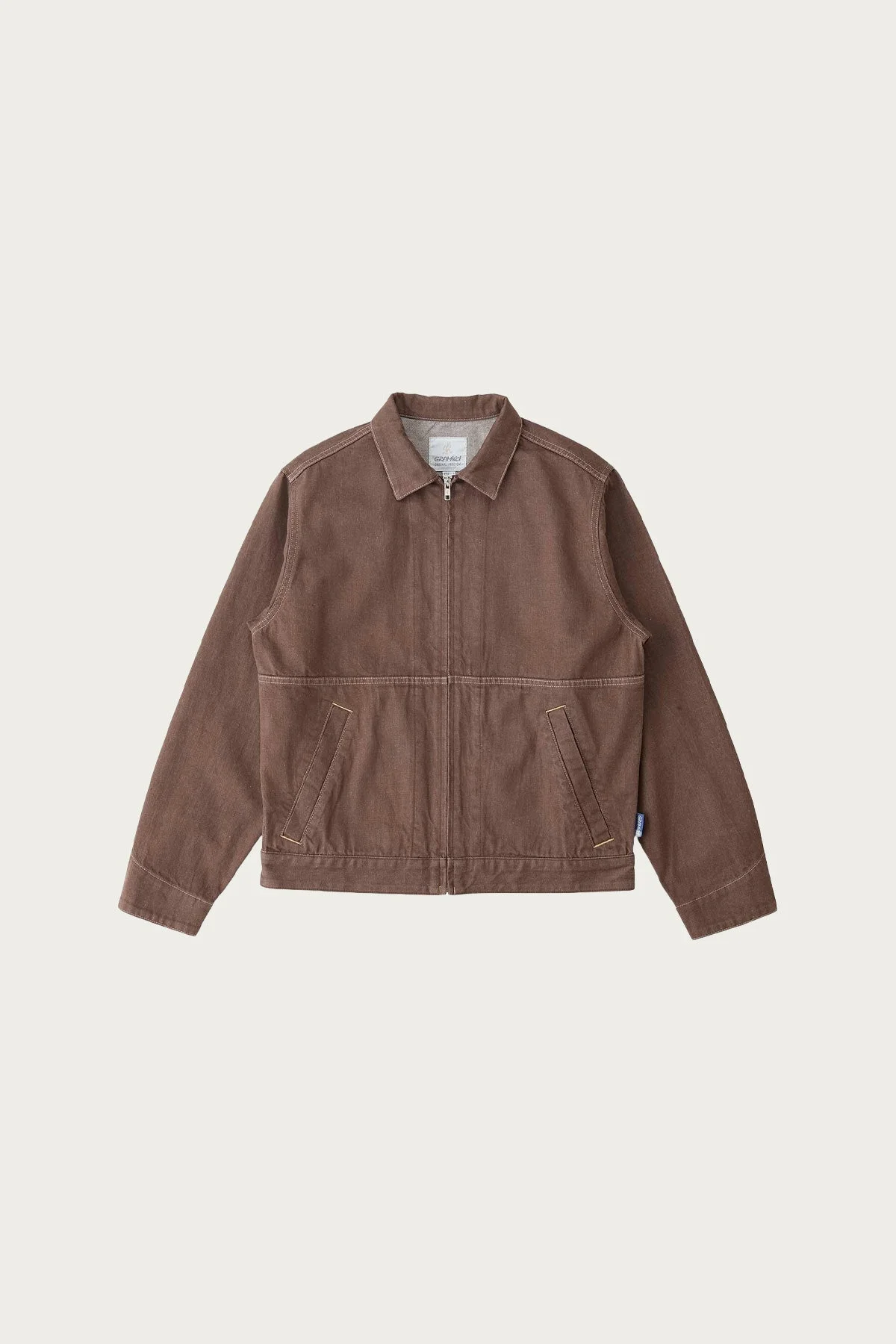 Japanese Slub Denim Jacket - Amber - 1