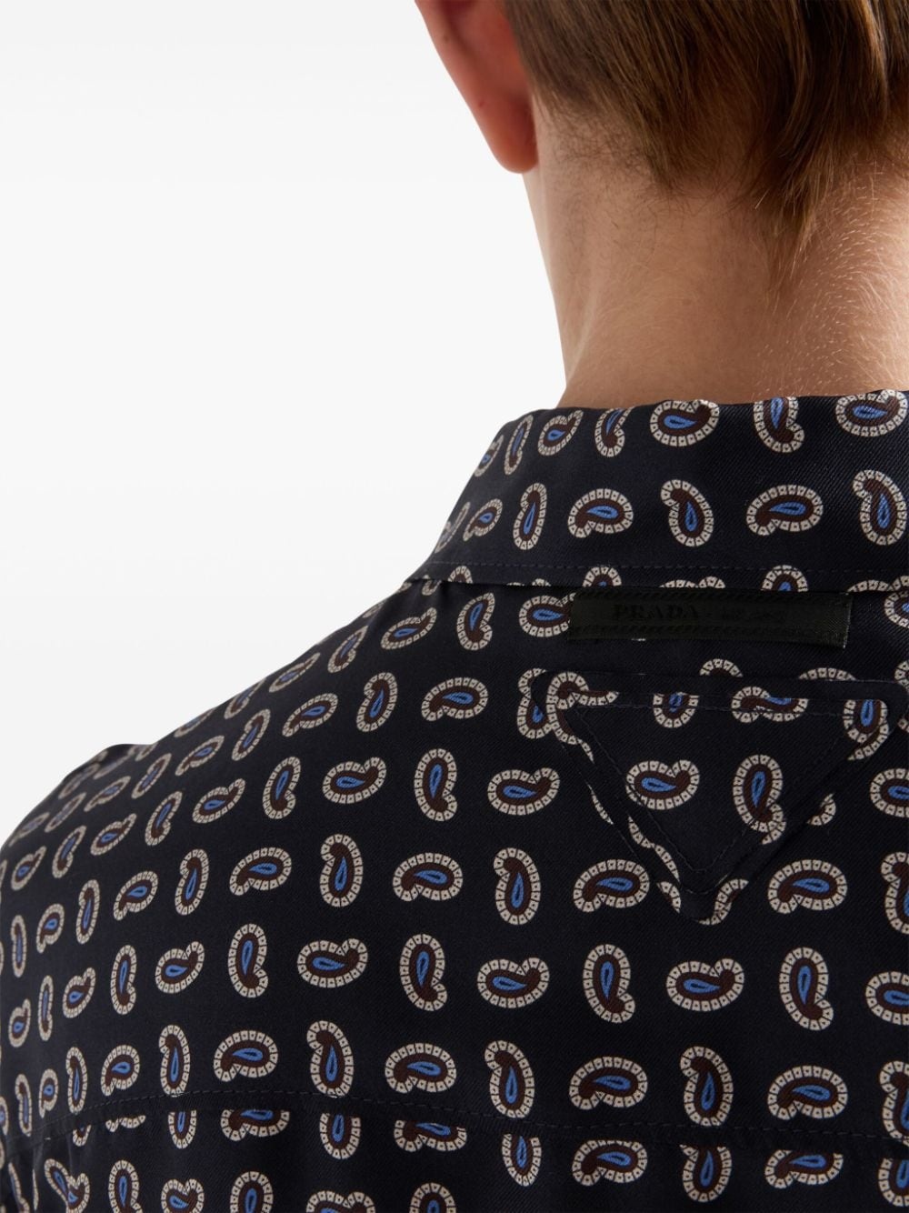 Printed twill silk shirt - 4