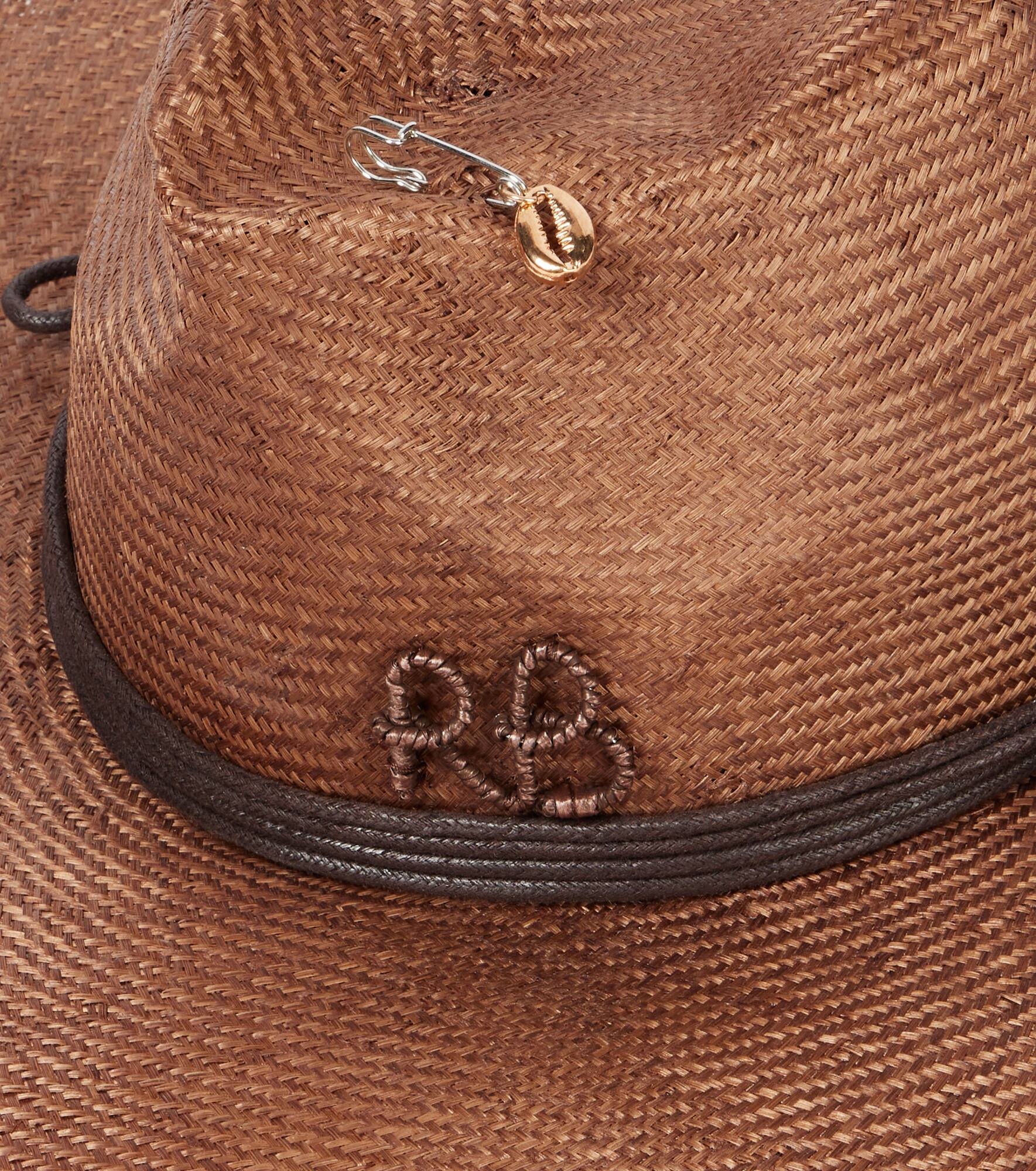 RB straw fedora - 3