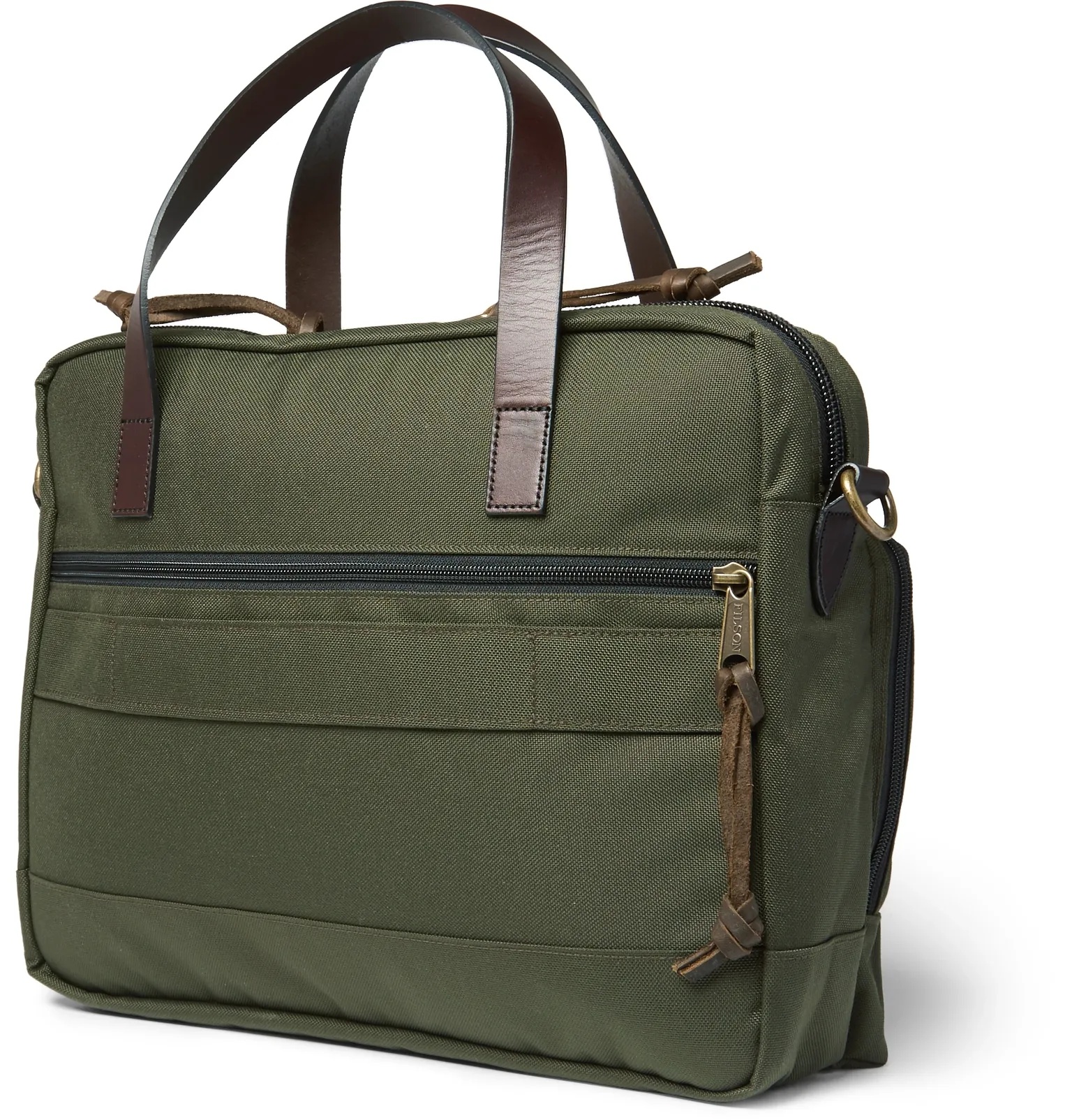 Dryden Leather-Trimmed Camouflage-Print Nylon Briefcase - 8