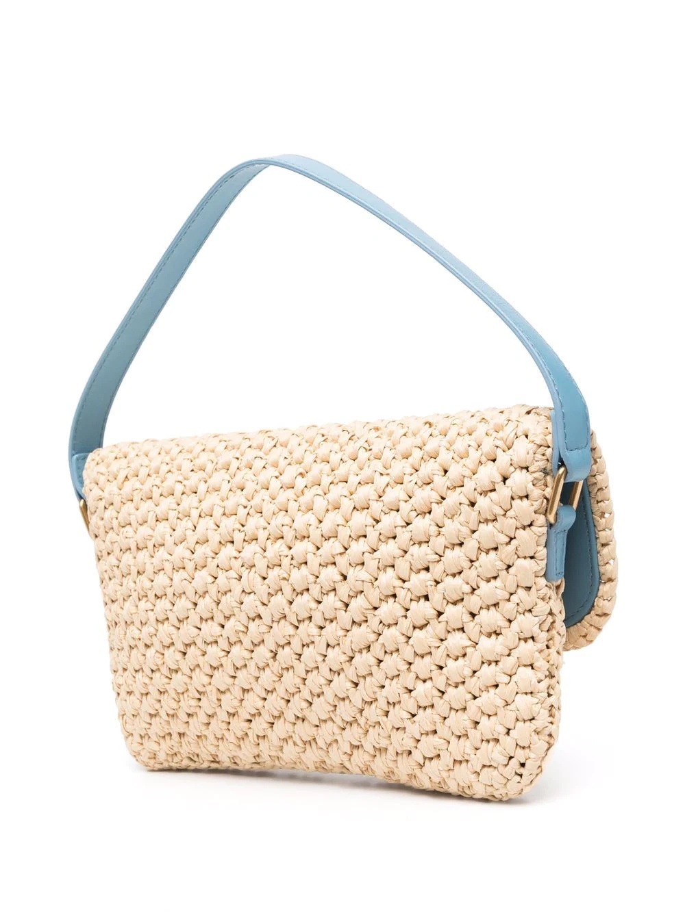 woven-straw tote bag - 3