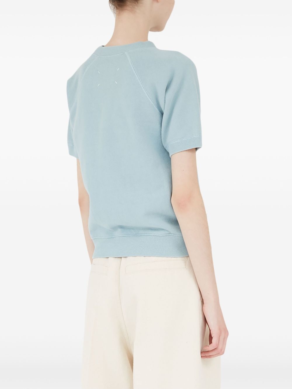 logo-print cotton sweatshirt - 4