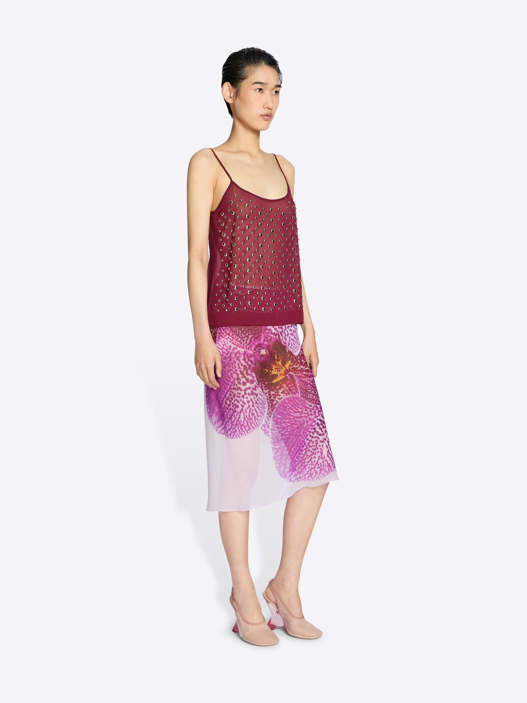 PRINTED SILK SKIRT - 3