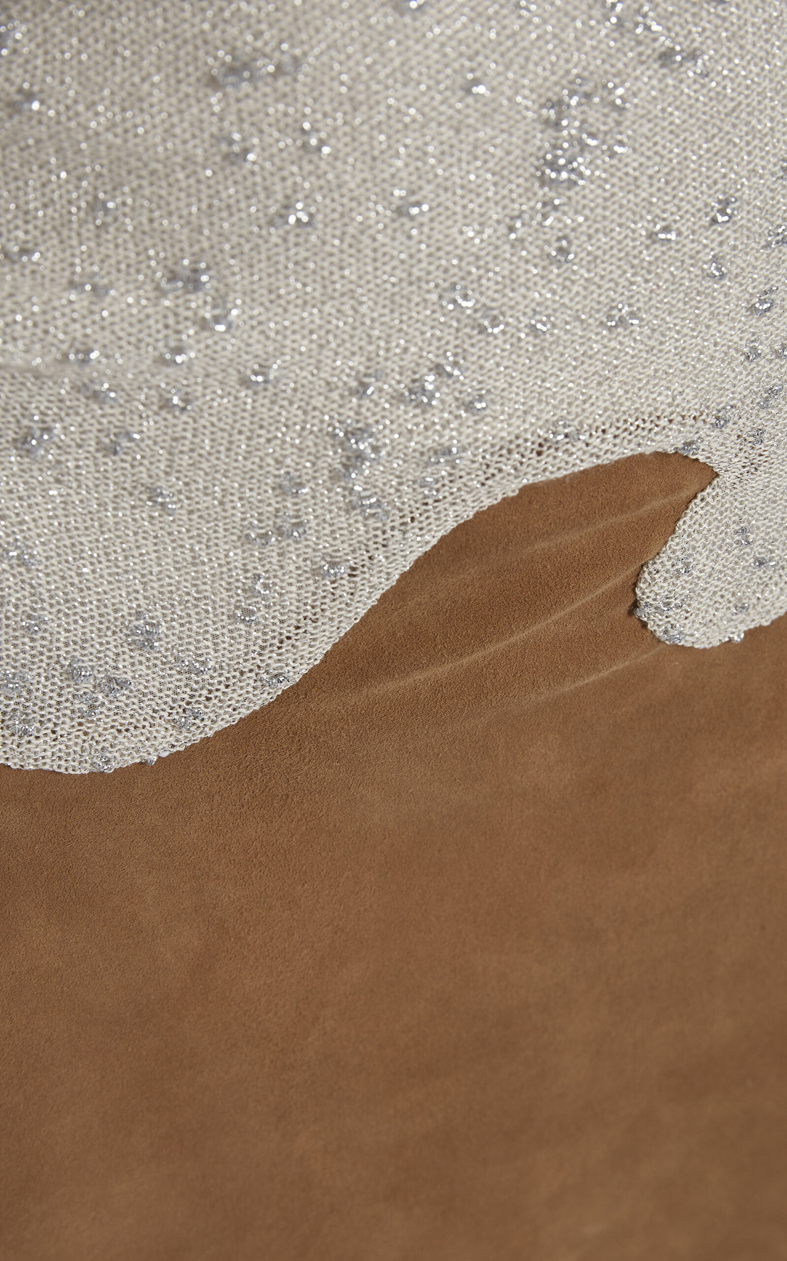 Corrode Knit-Suede Halter Midi Dress tan - 4