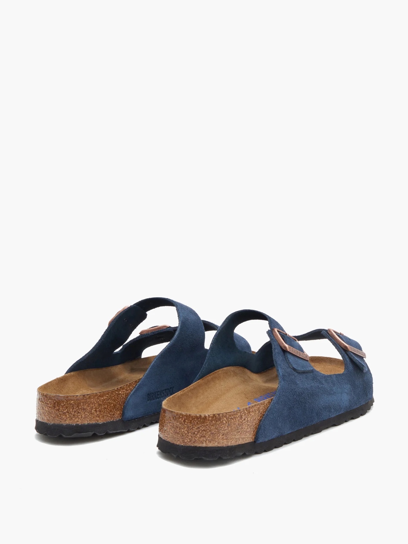 Arizona two-strap suede slides - 4