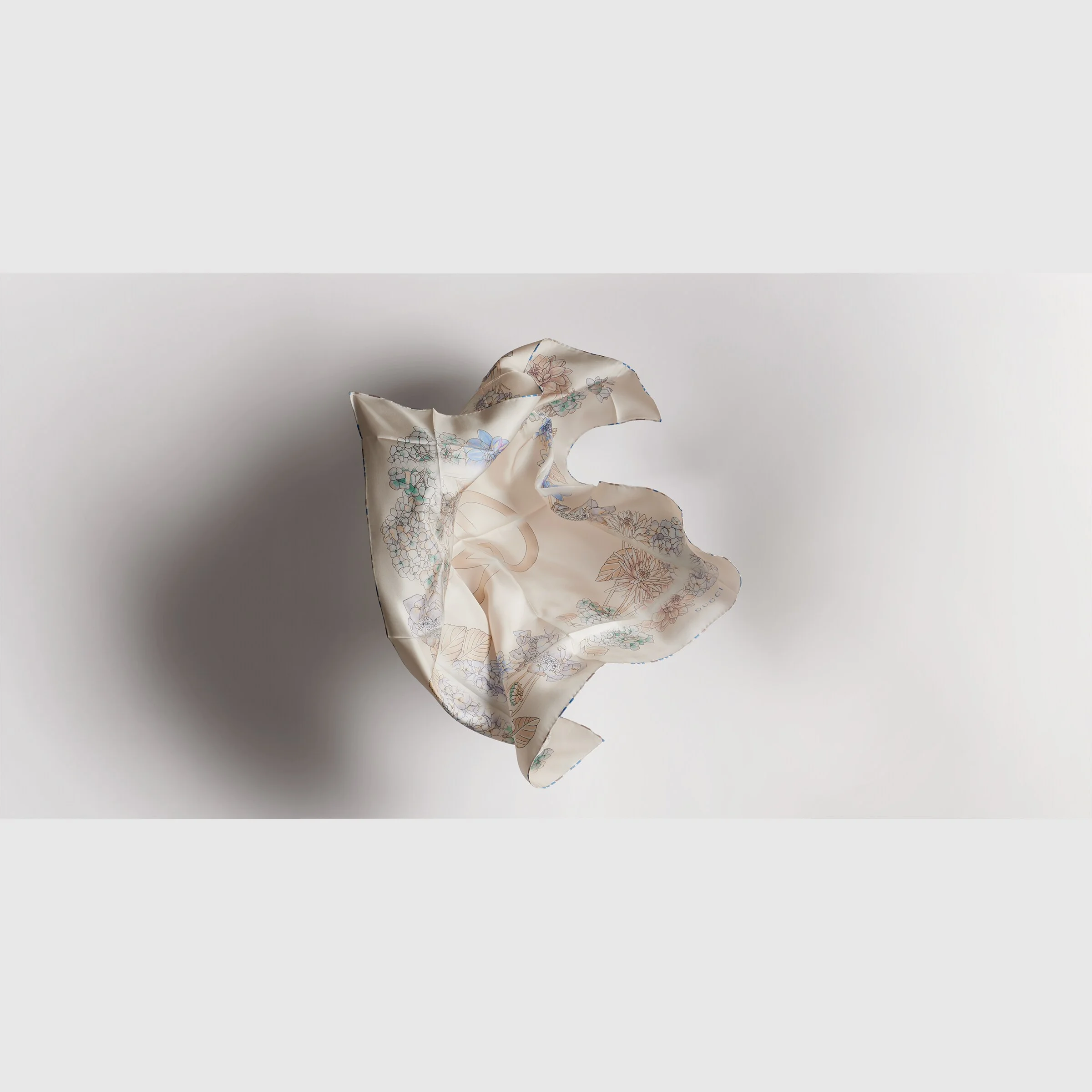 Printed silk twill carré - 1