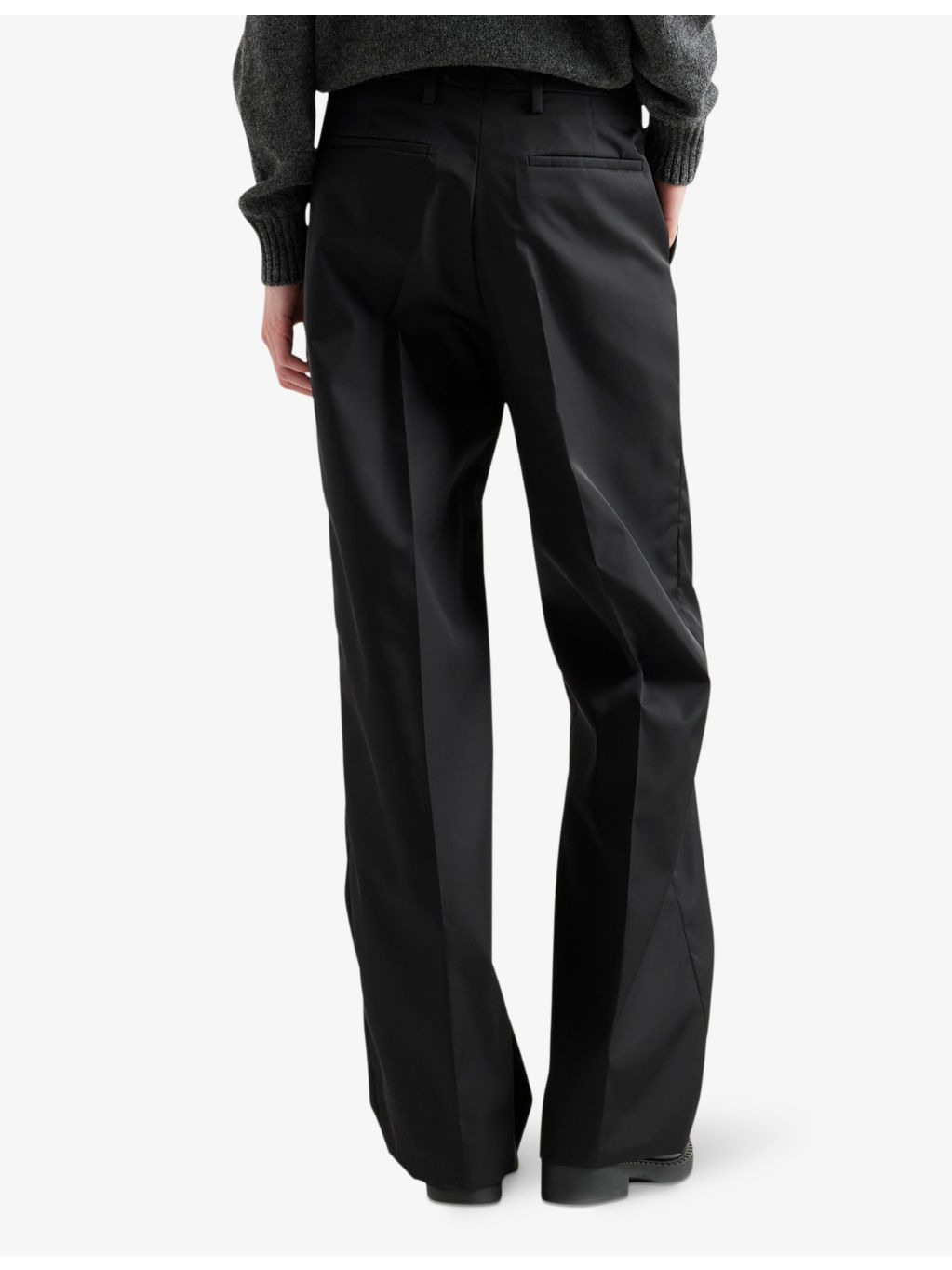 Triangle-logo straight-leg Re-Nylon trousers - 4