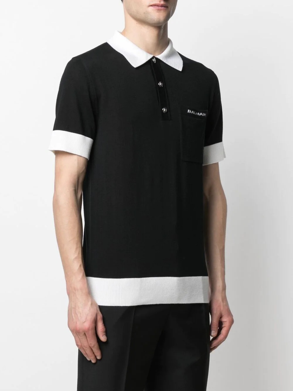 contrast-trim polo shirt - 3