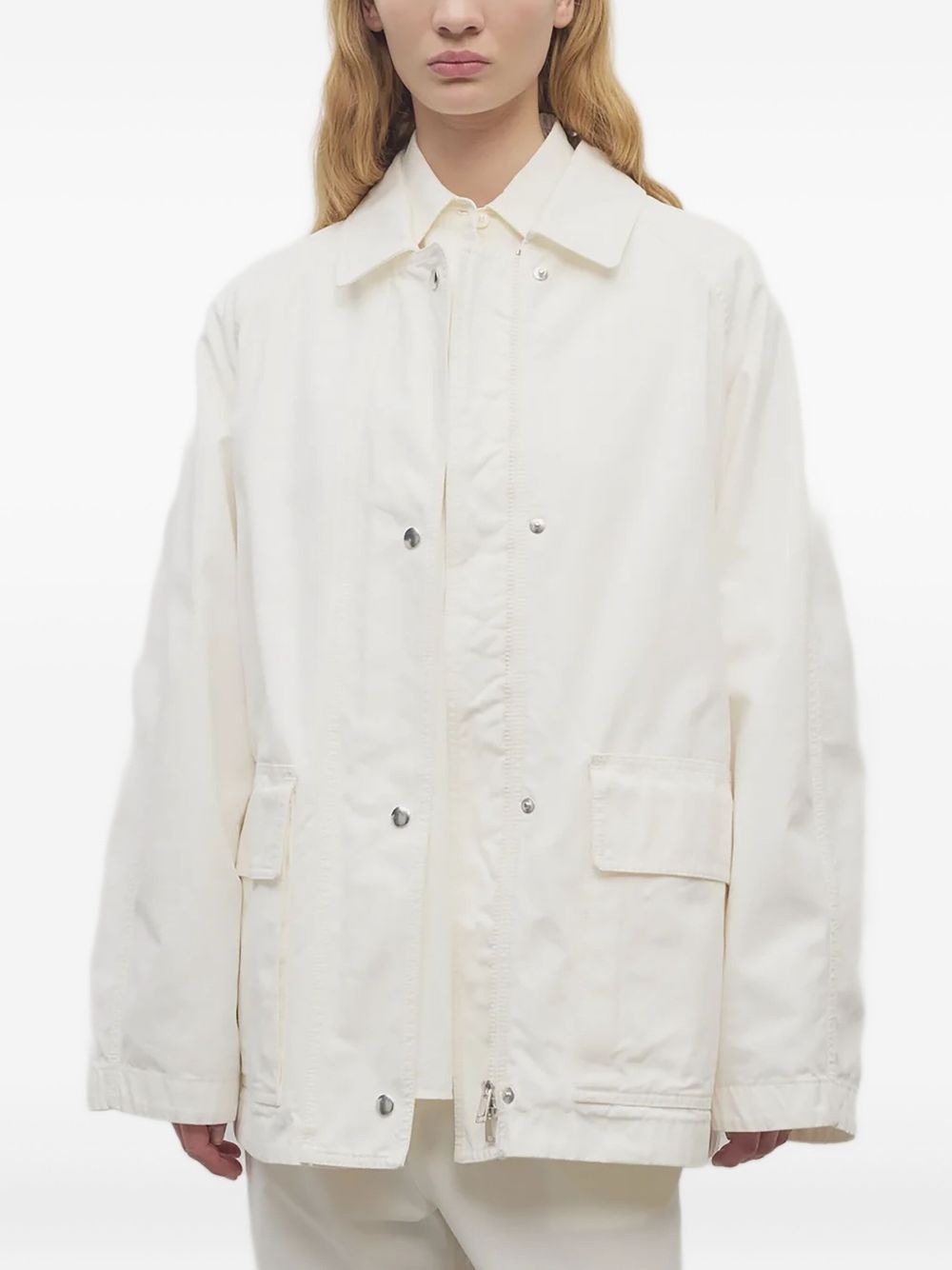 button-front utility jacket - 2