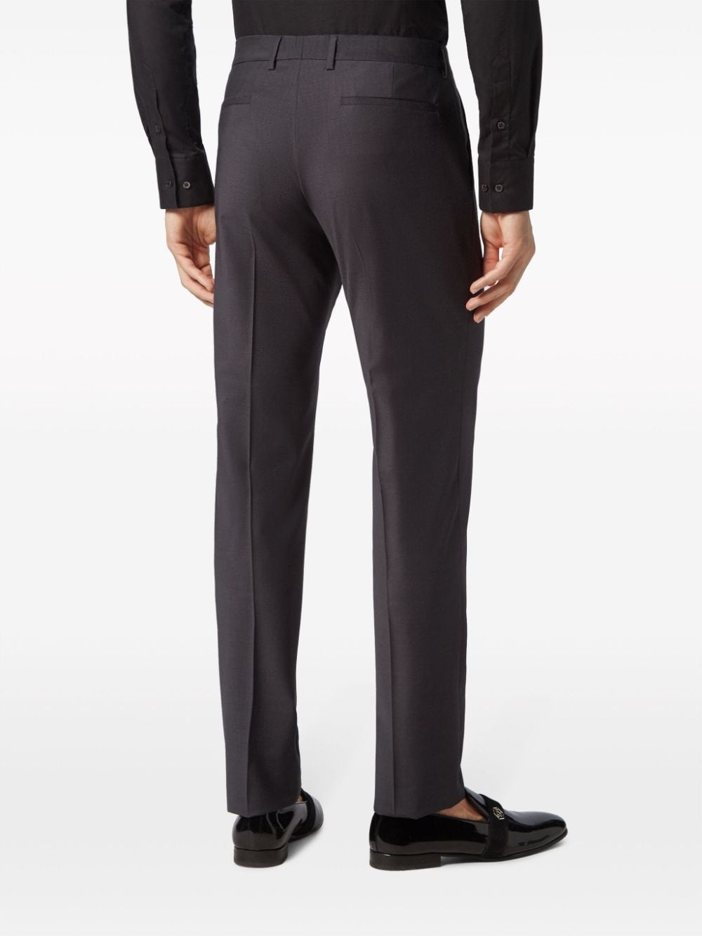 pressed-crease tailored trousers - 4