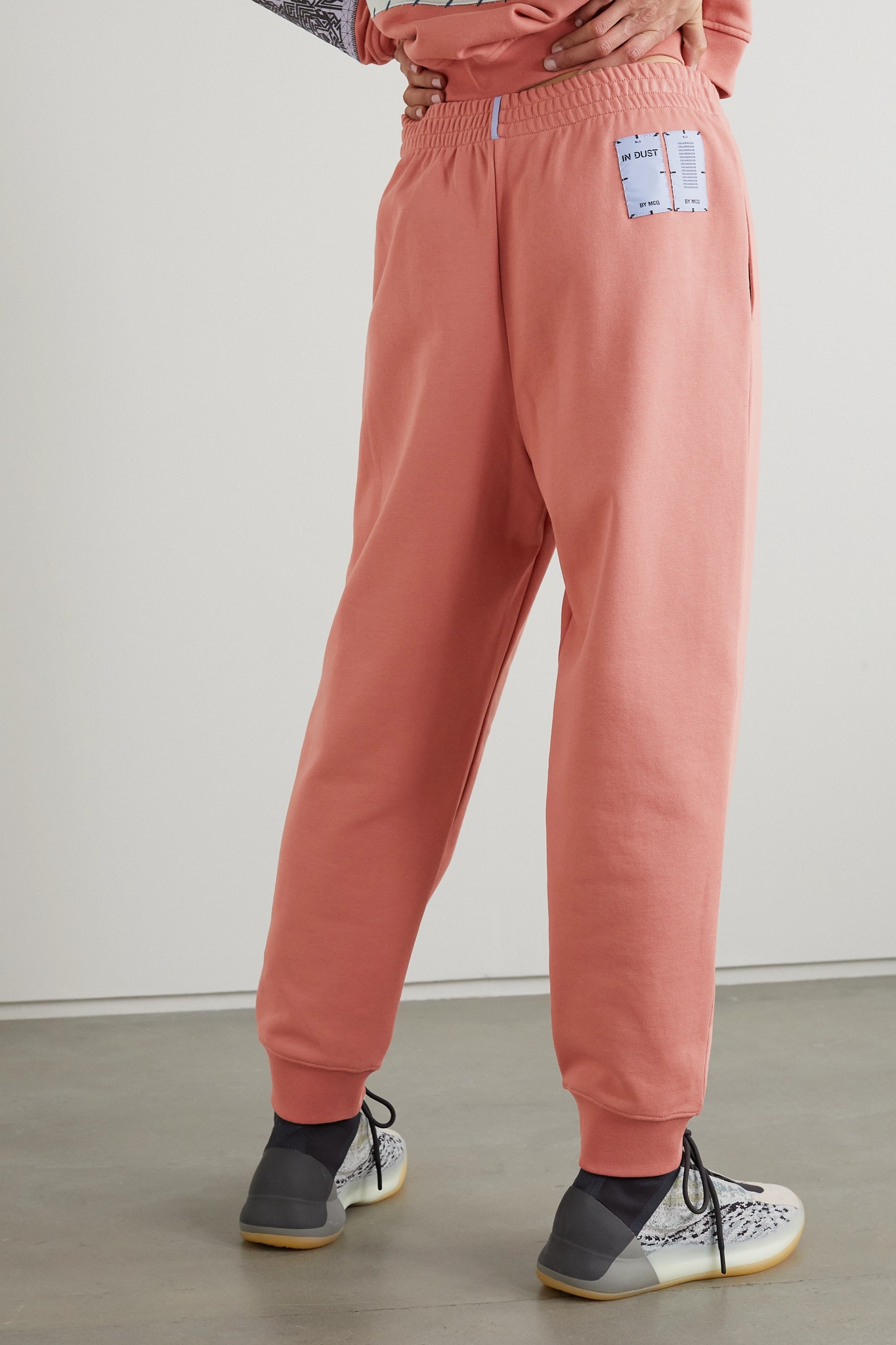 In Dust appliquéd cotton-jersey track pants - 3