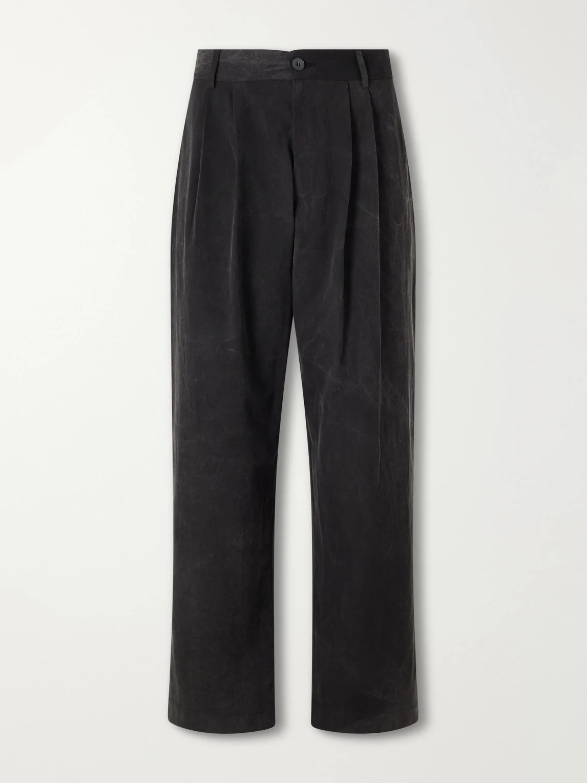 Slater Straight-Leg Cotton-Moleskin Trousers - 1