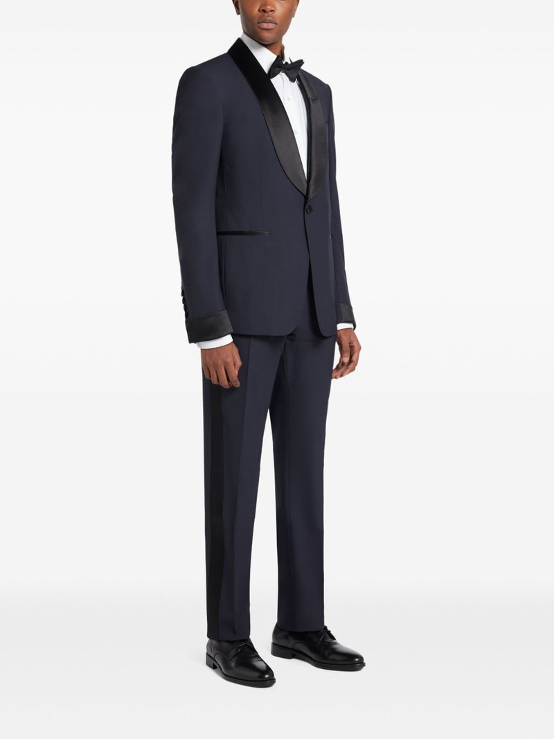 satin-trim suit 3