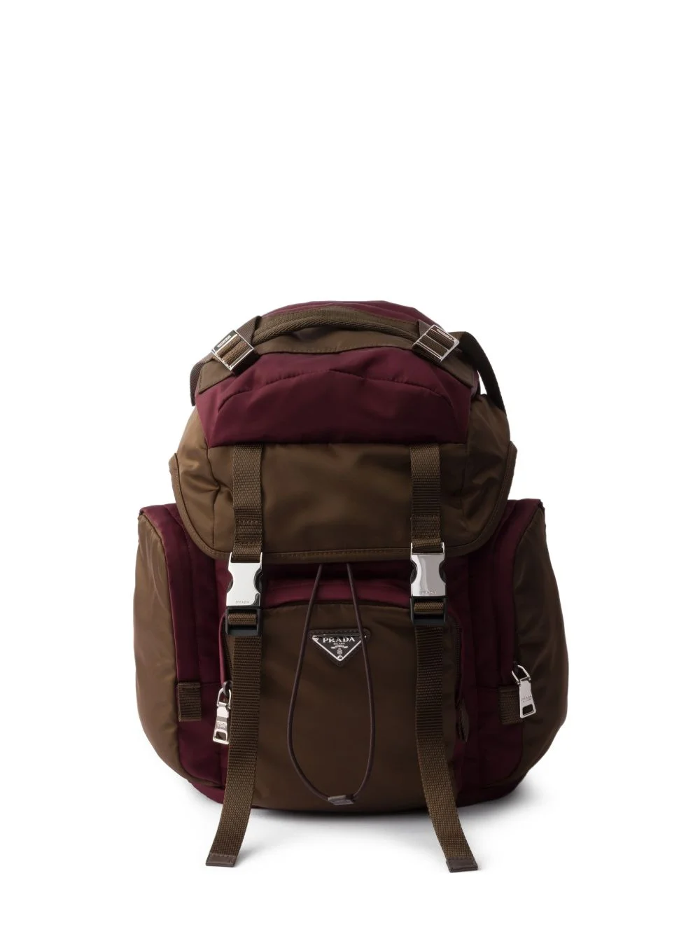 logo-plaque buckled backpack - 1