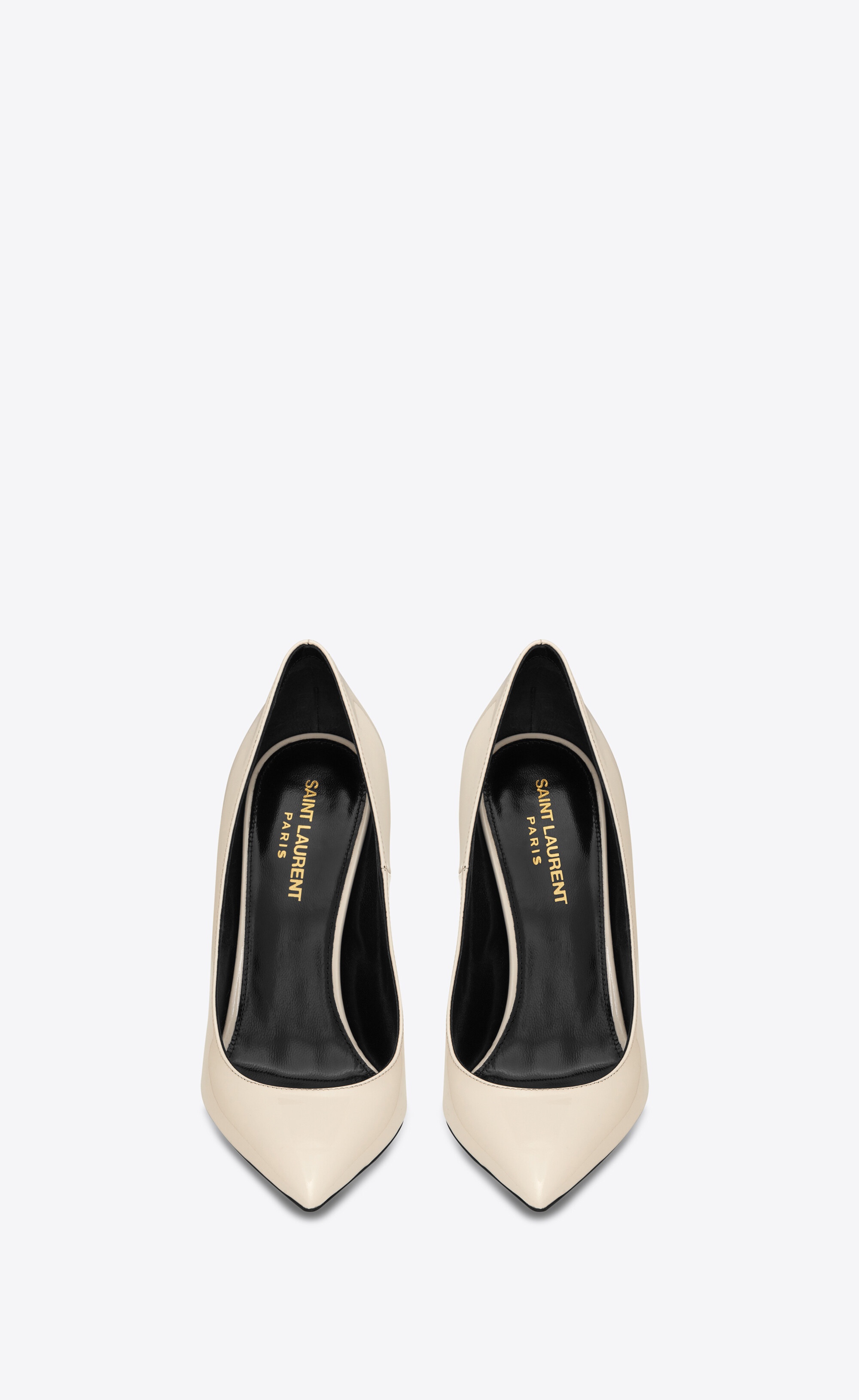 opyum pumps with black heel in patent leather - 2