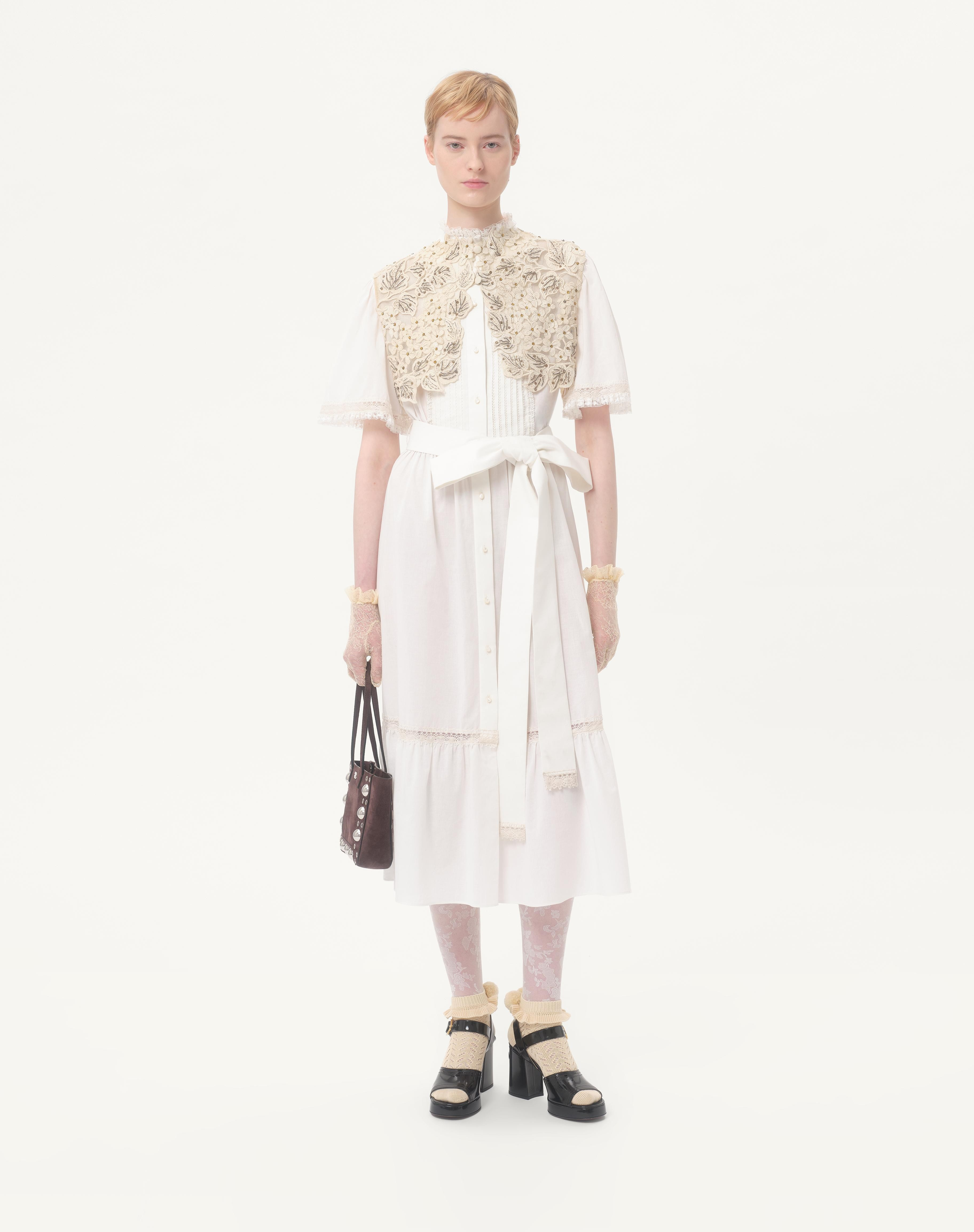 MIDI DRESS IN COTTON MUSLIN - 2