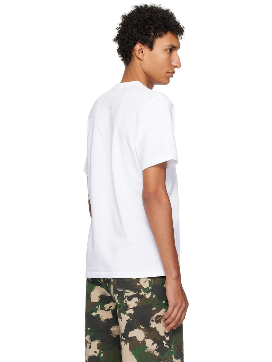 White Trial Camo 'BAPE' Logo T-shirt - 3