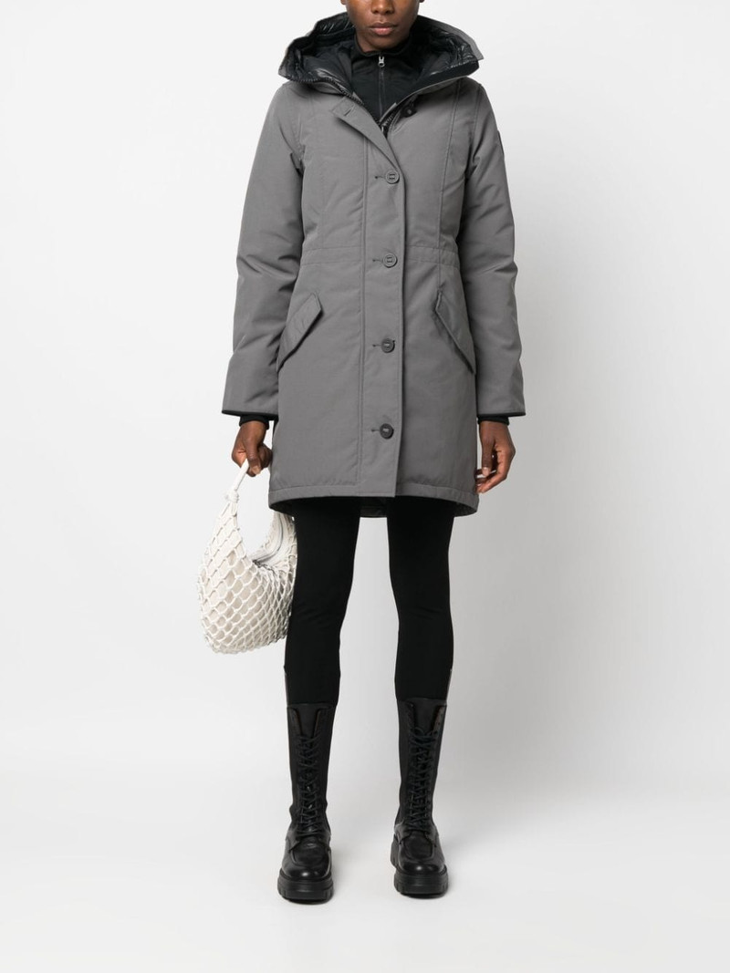 Canada Goose Rossclair logo-patch coat outlook