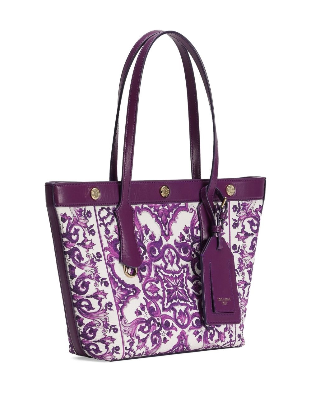 medium Majolica-print tote bag - 4