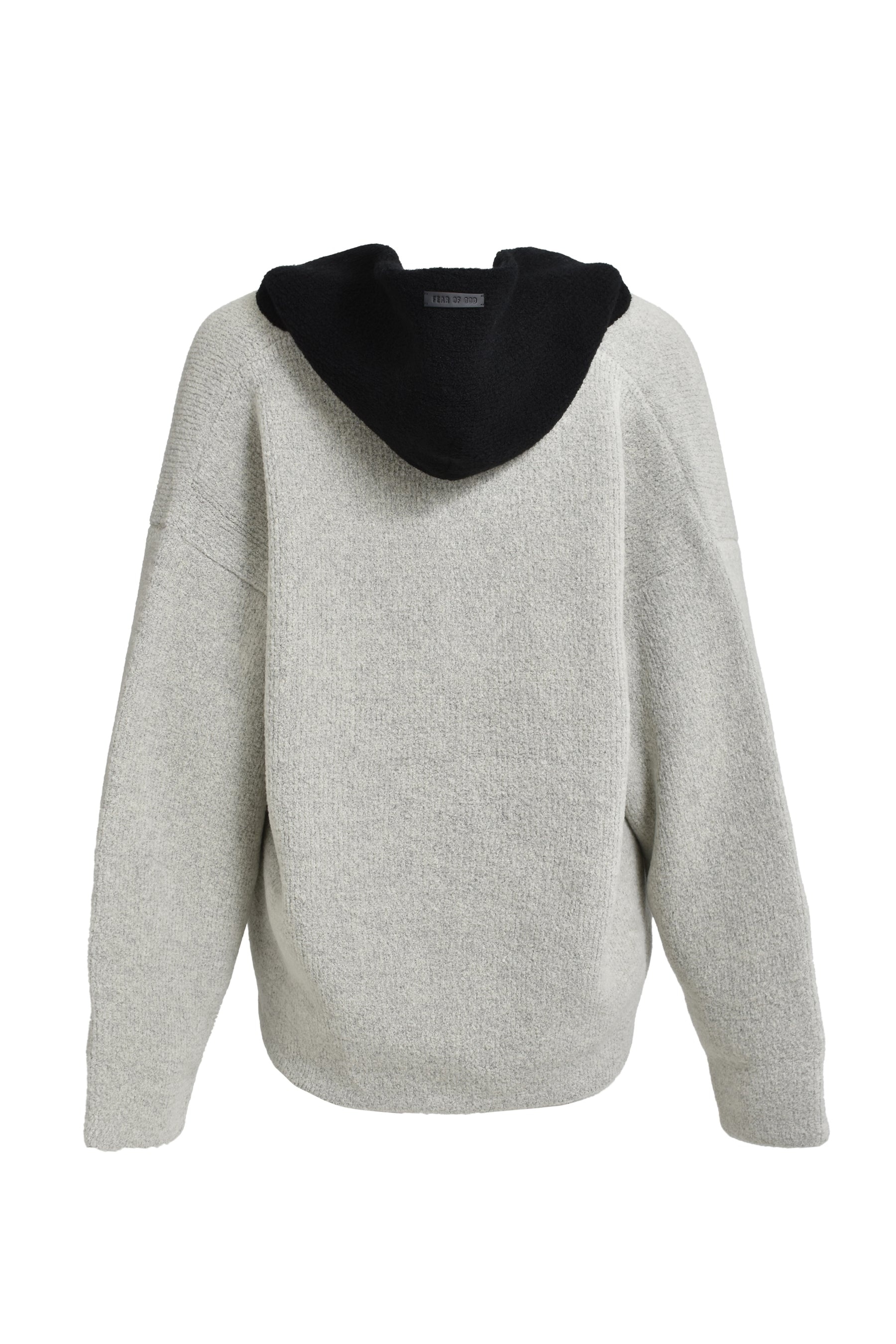 BOUCLE POLO HOODIE / DOVE GRY - 2