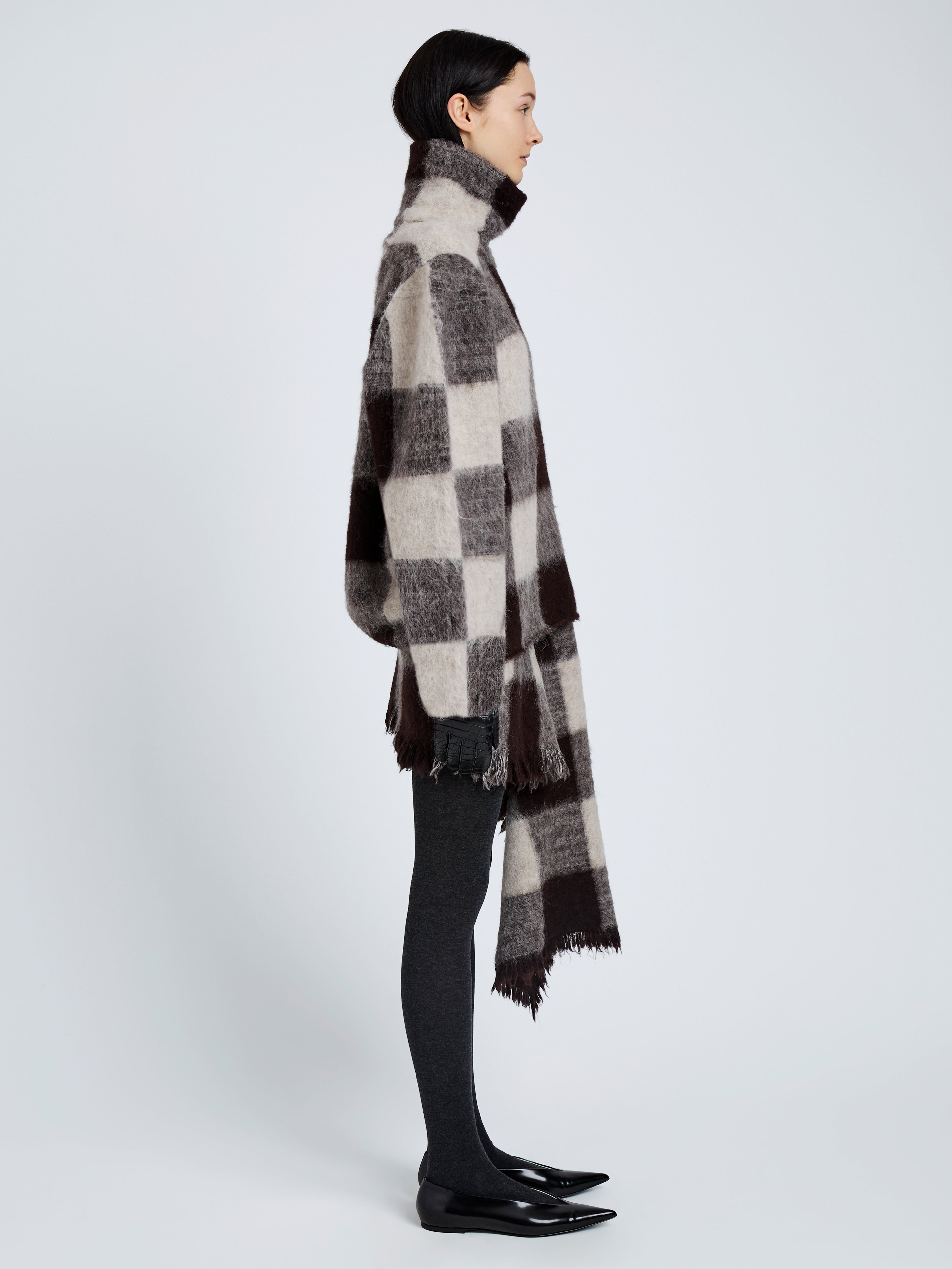 Kai Top in Brushed Glenplaid Knit - 4