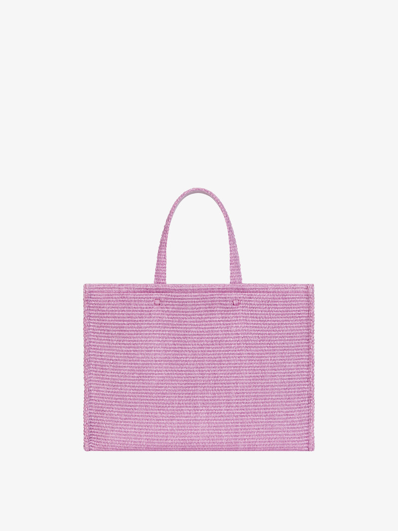 MEDIUM G-TOTE BAG IN RAFFIA 4