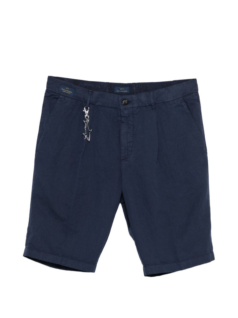 pleated cotton shorts 1