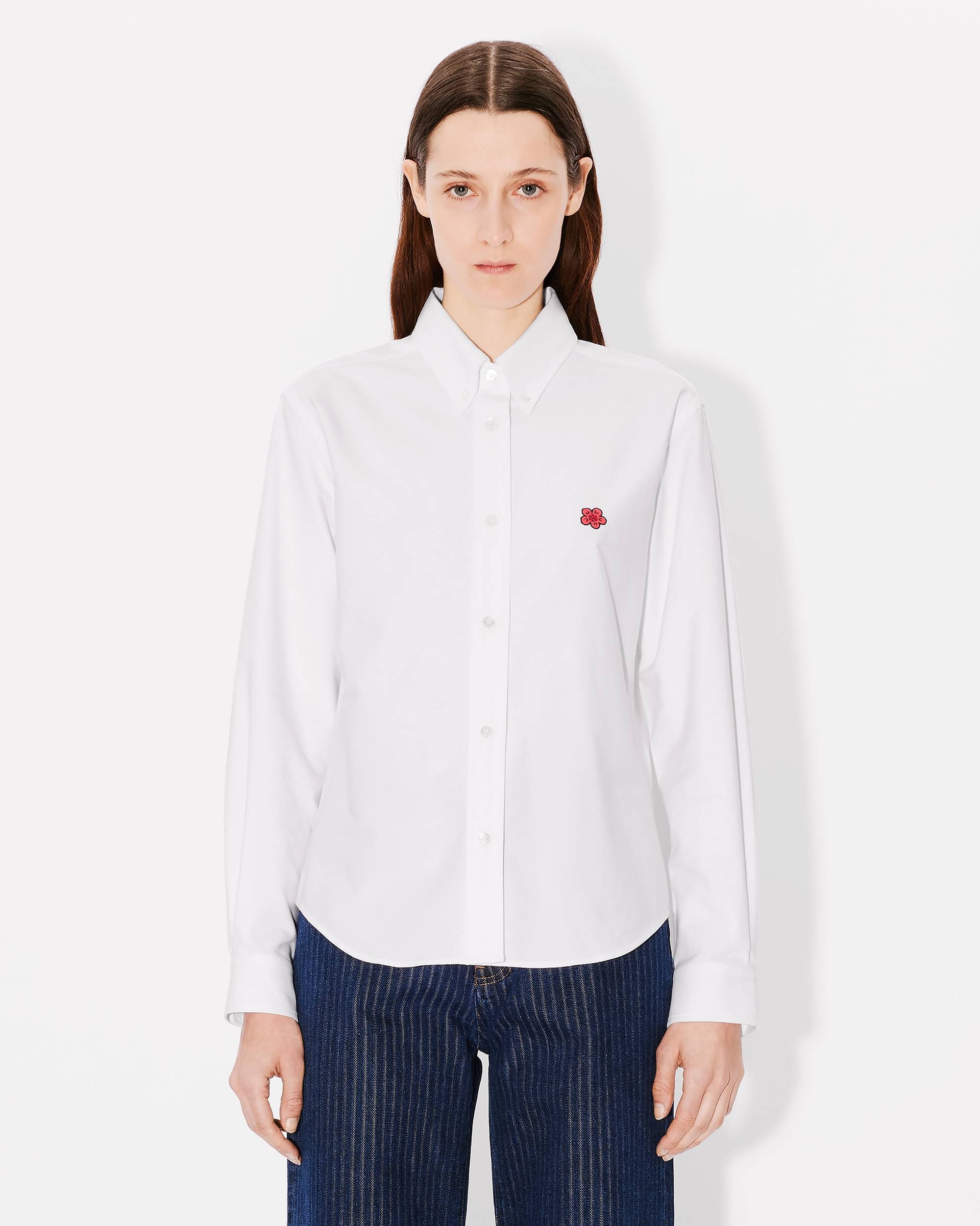 'Boke Flower' embroidered fitted shirt - 3