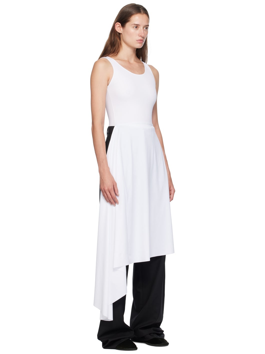 White 'Bathingsuit' Pareo Midi Dress - 2