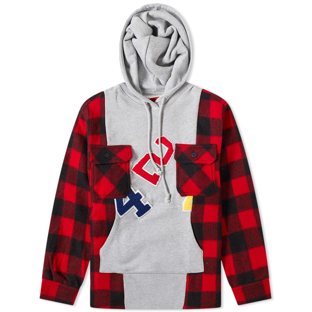 424 Reworked Flannel Hooded Workshirt - 1