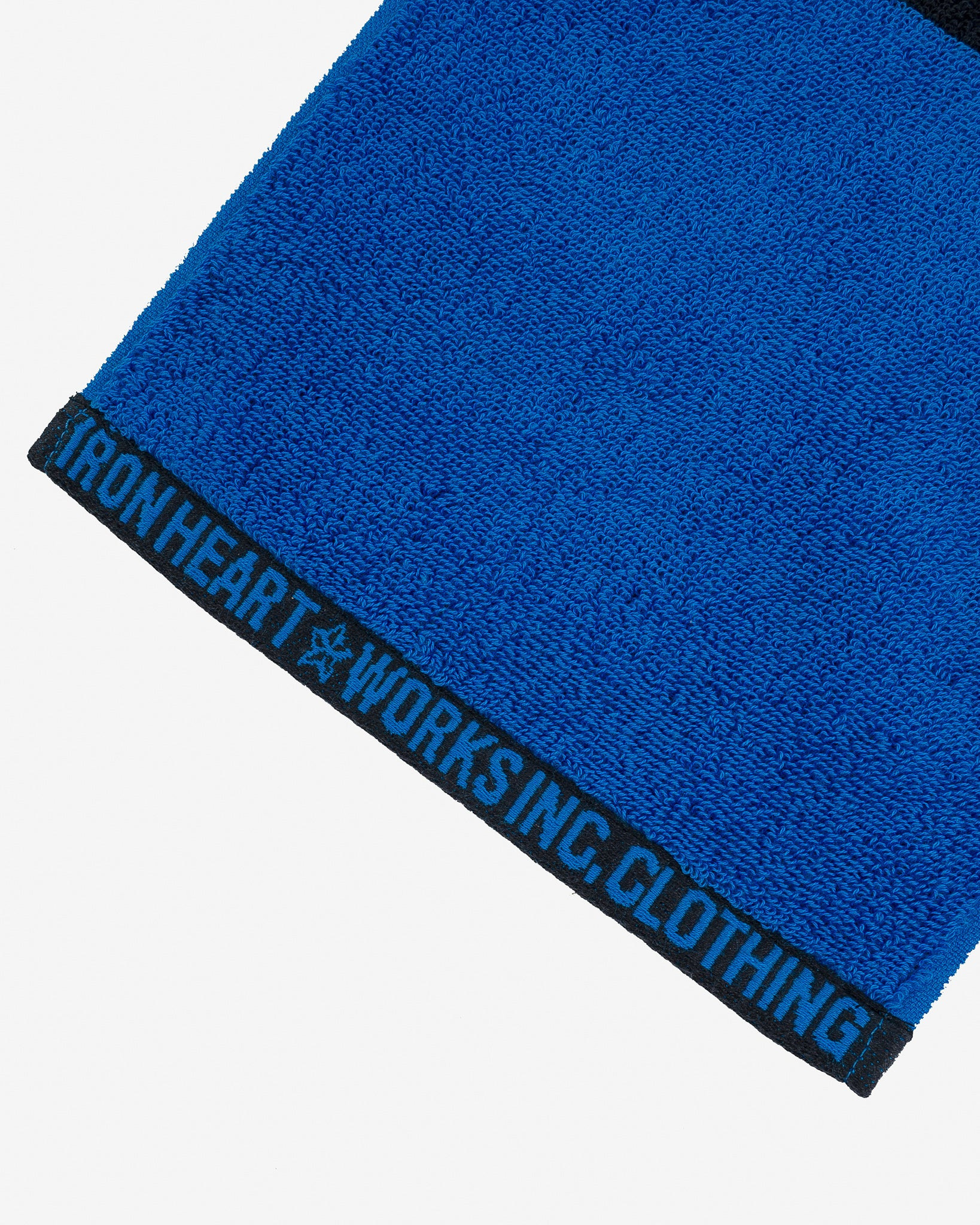 IHG-065-BLUBLK Iron Heart Small Imabari Towel - Blue/Black - 3