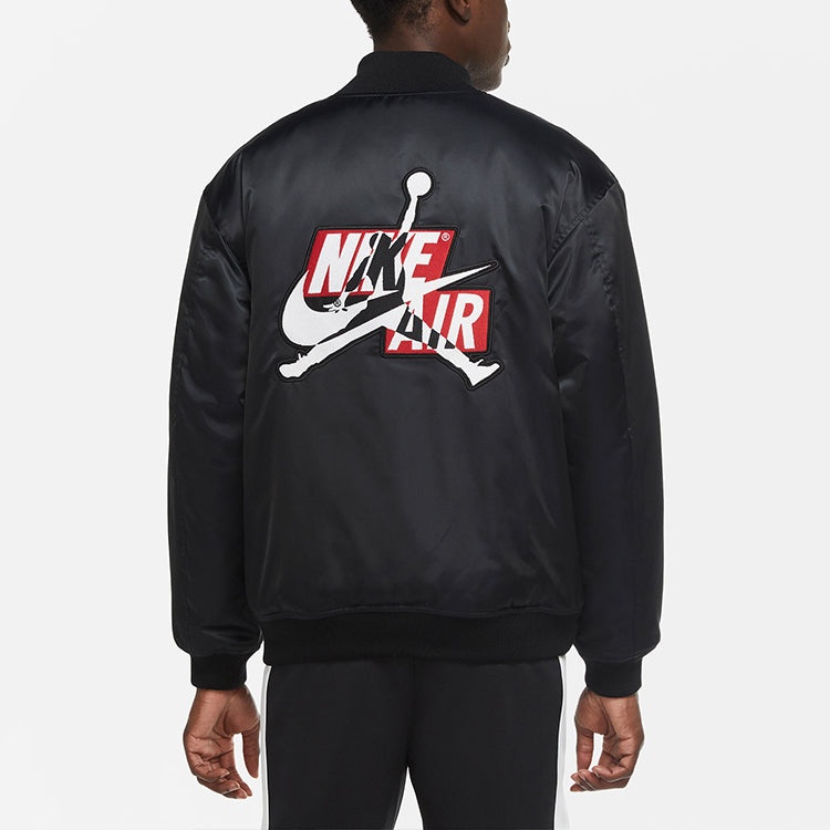 Air Jordan Jumpman Classics Athleisure Casual Sports Stay Warm Jacket Black CT3462-010 - 5