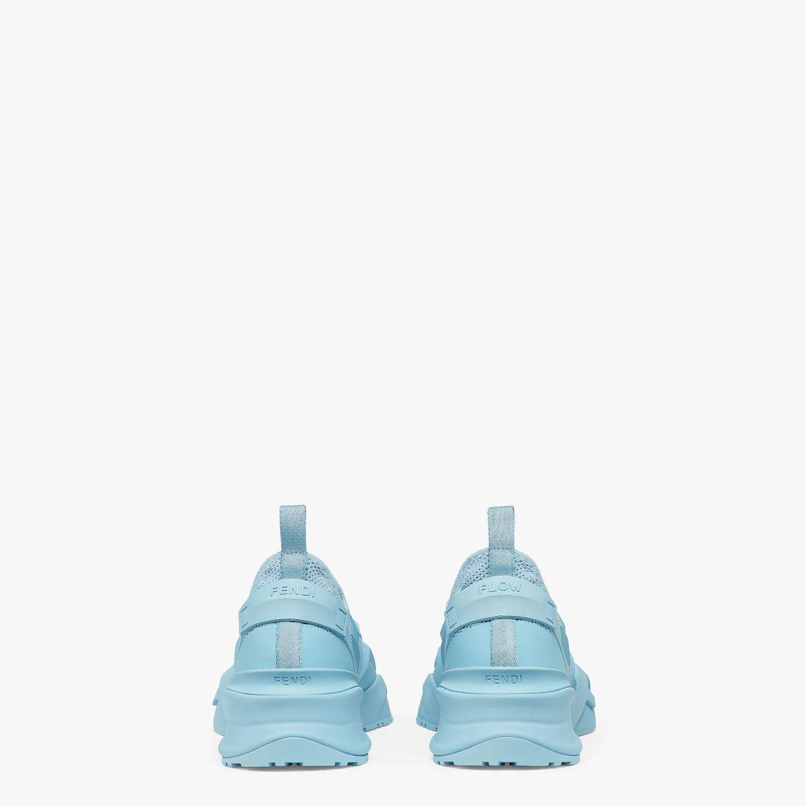 Light blue mesh running sneakers - 3