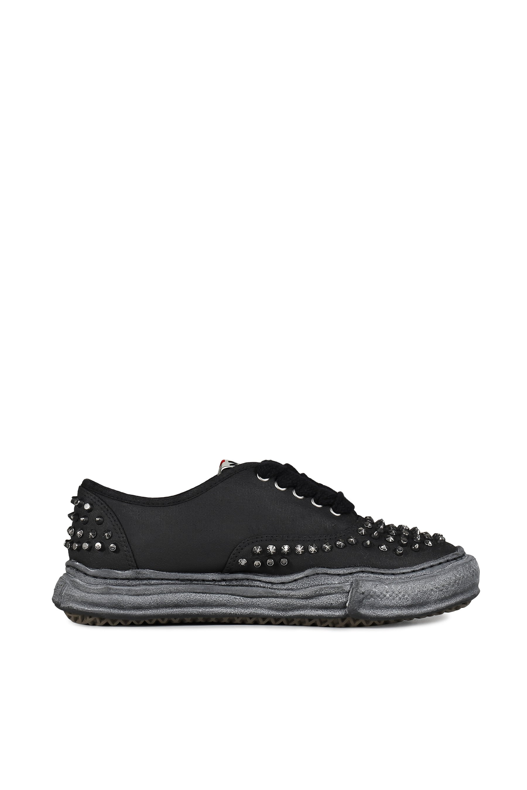 BAKER STUDDED CANVAS LOW / BLK BLK - 2