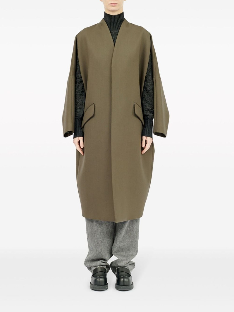 MM6 Maison Margiela collarless single-breasted jacket outlook